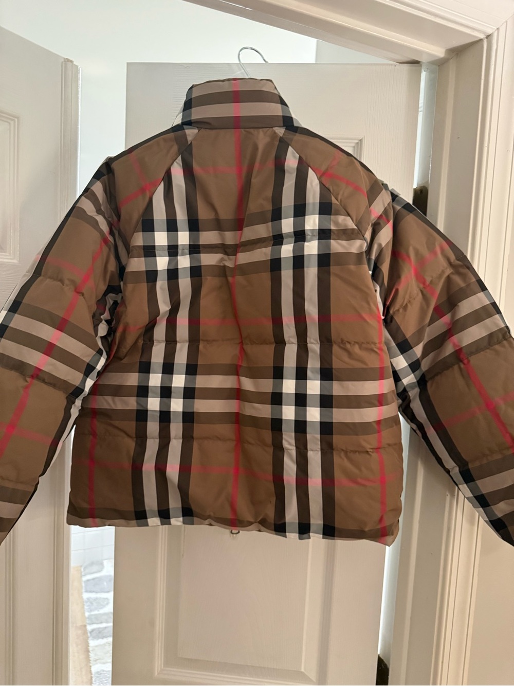 Burberry Brown and Brown Reversible Classic Check Puffer Jacket - Picture 4 of 11